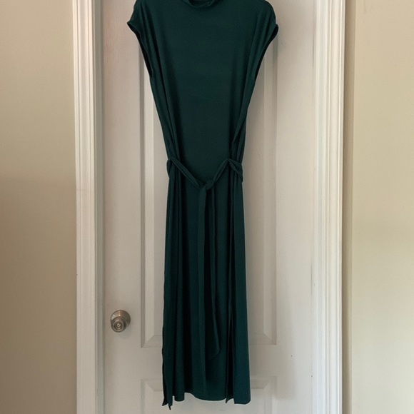 Loft High Neck Green Maxi Dress - Picture 1 of 7